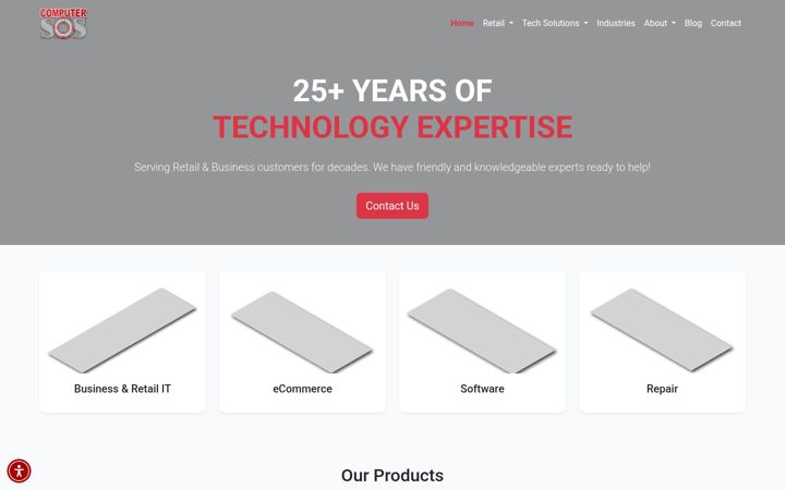 Screenshot of computersosinc.com