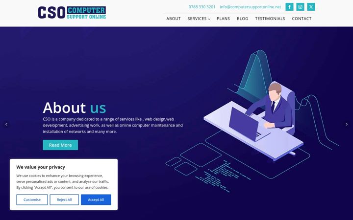 Screenshot of computersupportonline.net
