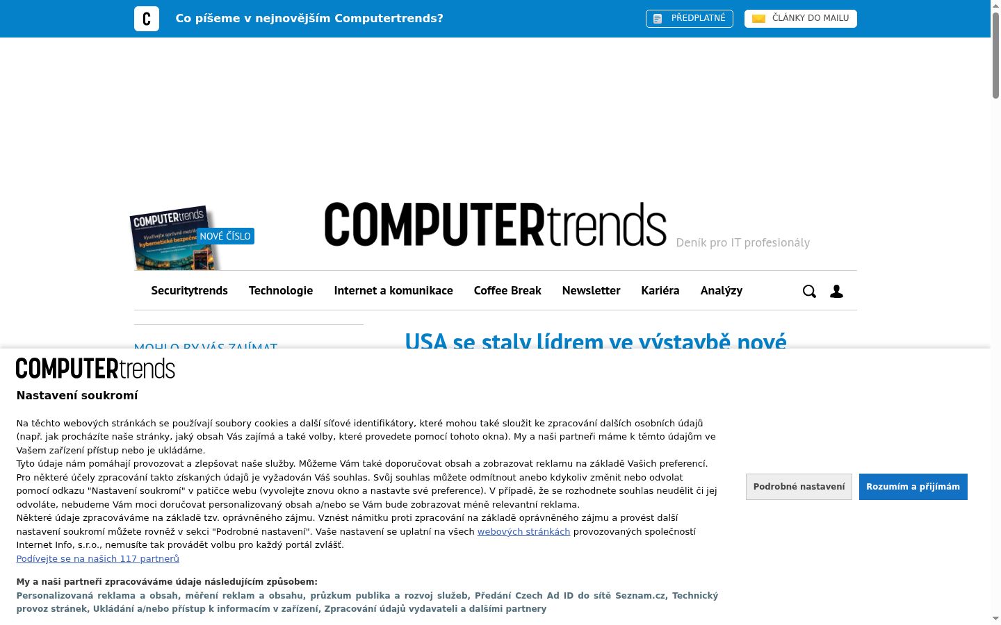 Screenshot van de toestemmingsbanner zoals getoond vóór enige interactie