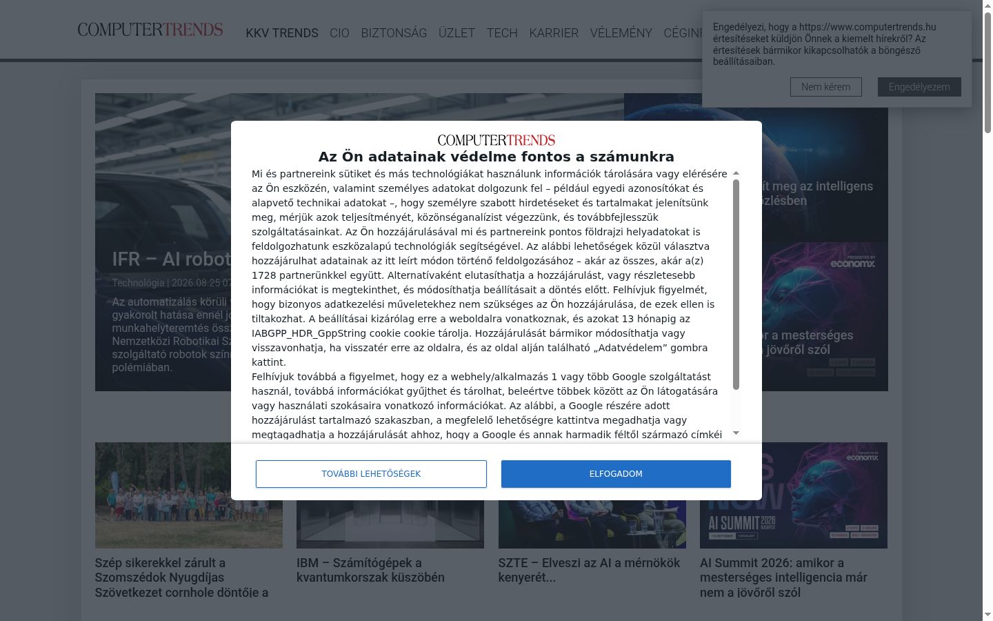 Snímek obrazovky baneru souhlasu zobrazeného před jakoukoli interakcí