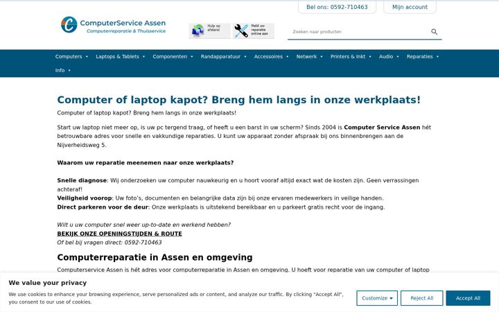 Captura de ecrã de computerwinkelassen.nl