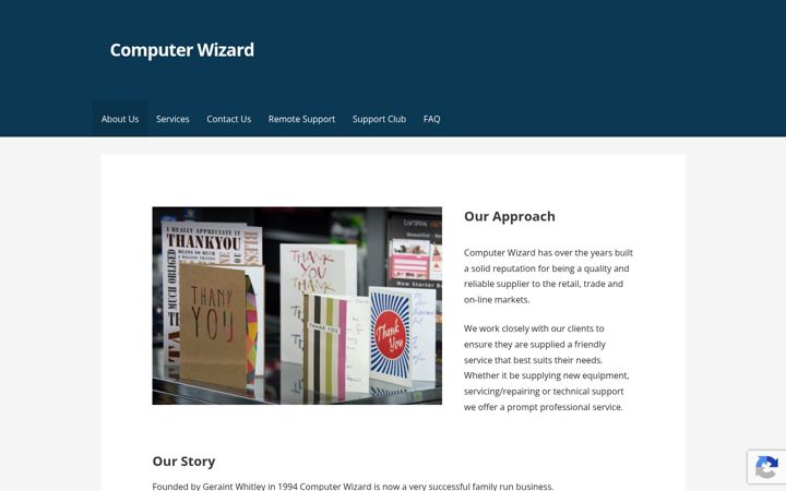 Screenshot of computerwizard.co.uk