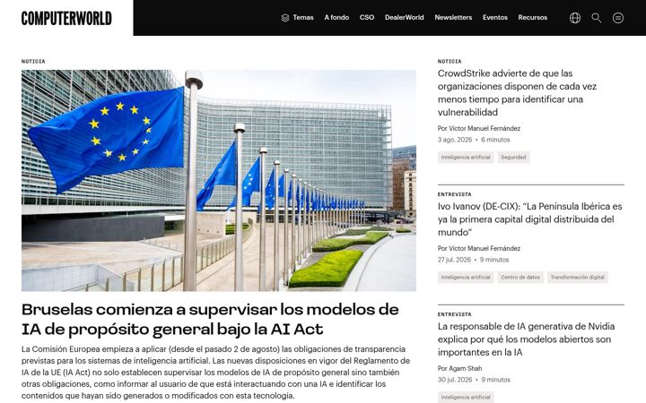 Screenshot of computerworld.es