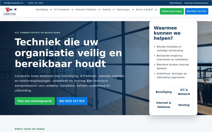 Captura de ecrã de computim.nl
