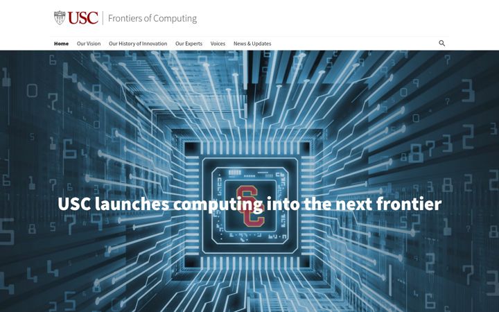 Screenshot of computing.usc.edu