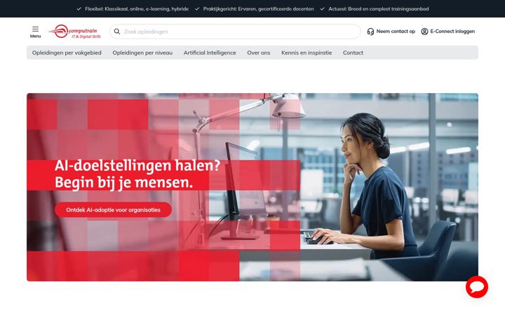 Captura de ecrã de computrain-academy.nl