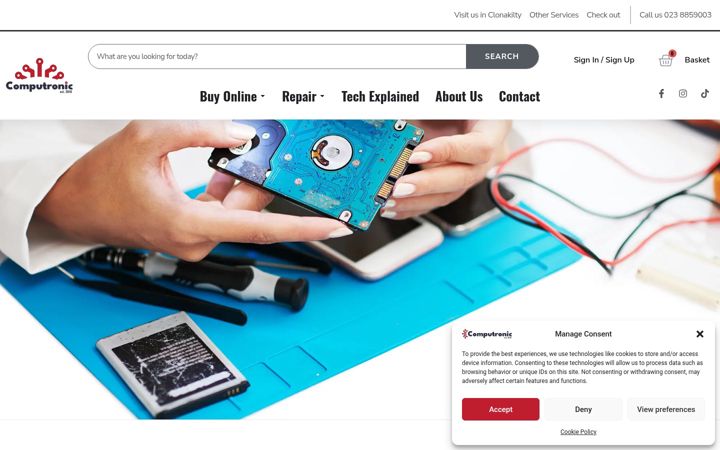 Screenshot di computronic.ie