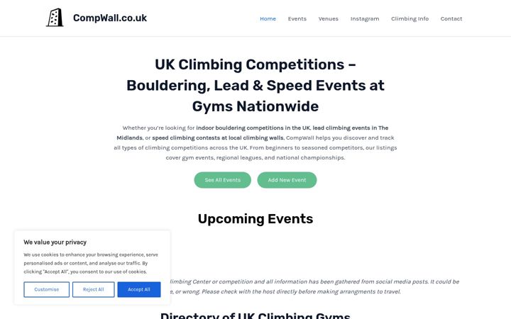 Ekrano kopija compwall.co.uk