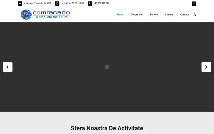 Screenshot of comranado.ro