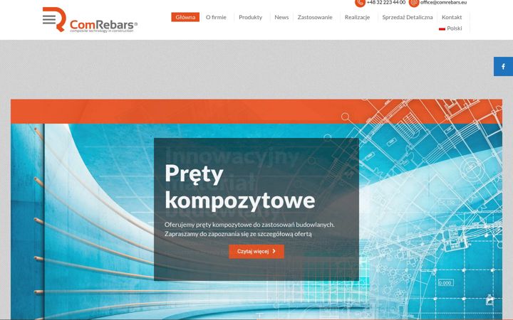 Screenshot of comrebars.eu