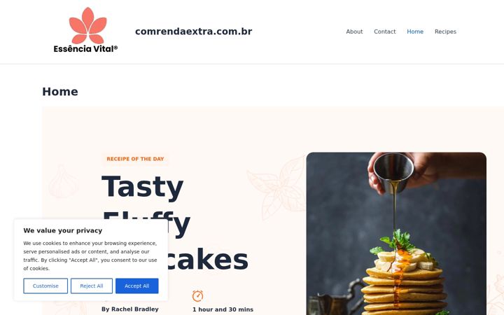 Screenshot of comrendaextra.com.br