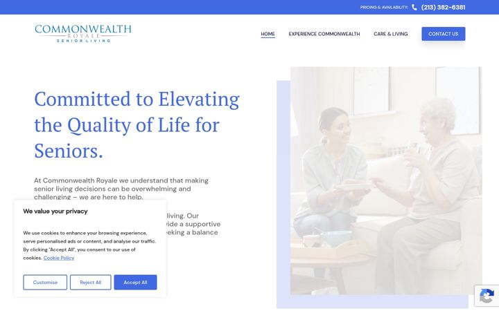 Screenshot of comroy.com