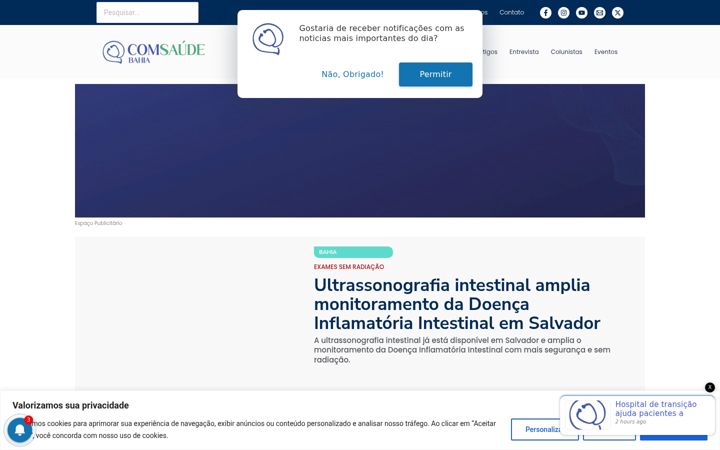 Screenshot of comsaudebahia.com.br