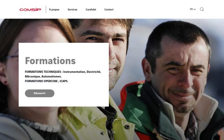 Screenshot of comsip.fr