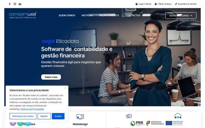 Screenshot of comsoftweb.pt