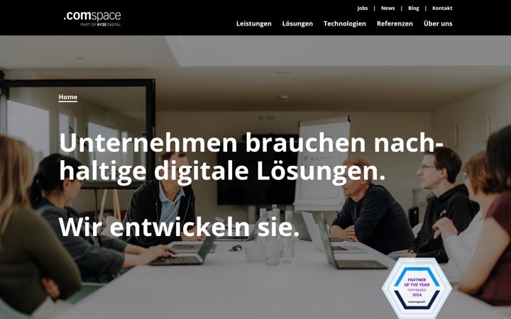 Screenshot of comspace.de