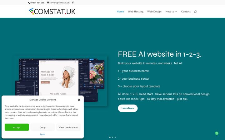 Screenshot of comstat.uk