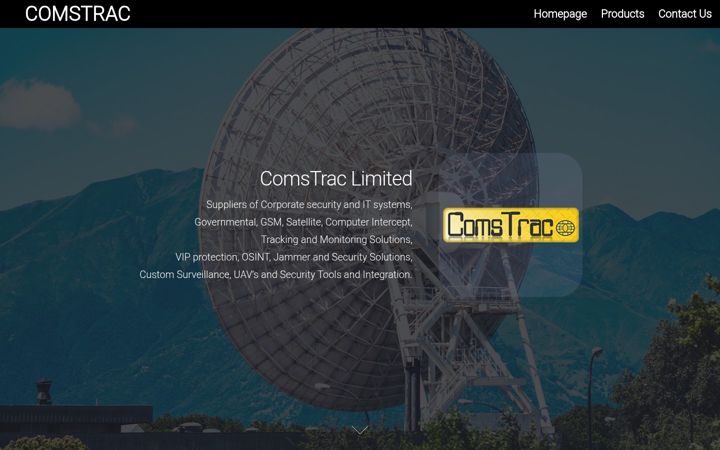 Screenshot of comstrac.com