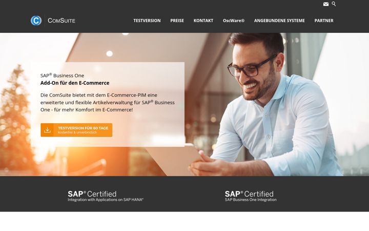 Screenshot of comsuite.de