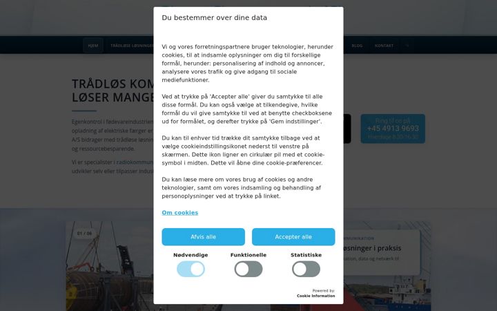 Screenshot of comsystem.dk