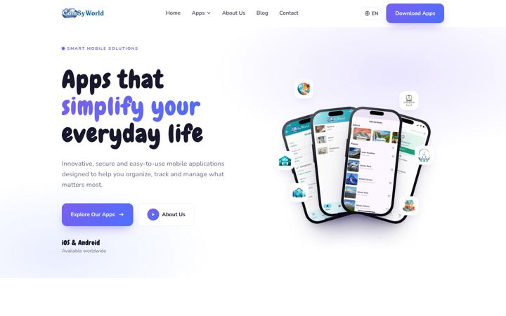 Screenshot of comsyworld.com