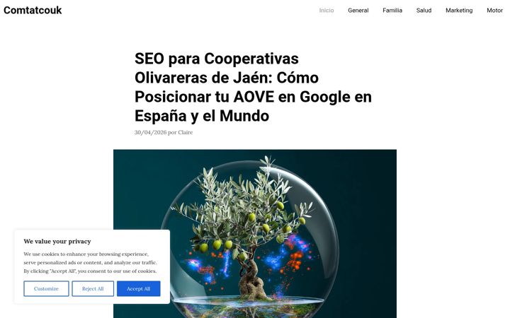 Screenshot of comtat.co.uk