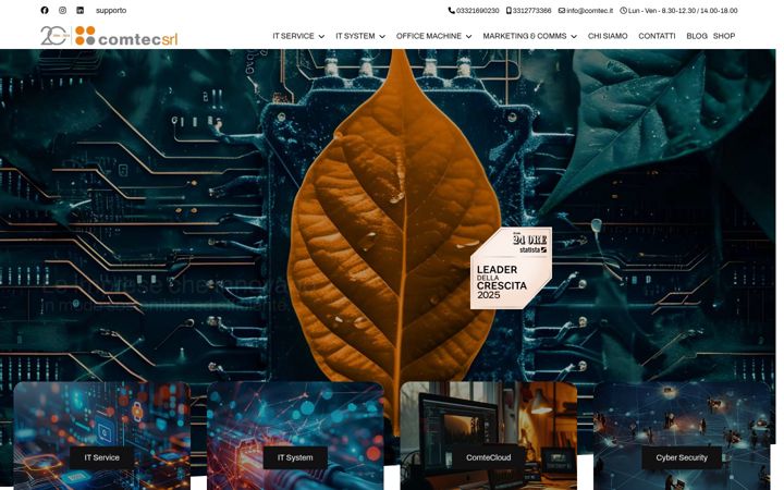 Screenshot of comtec.it