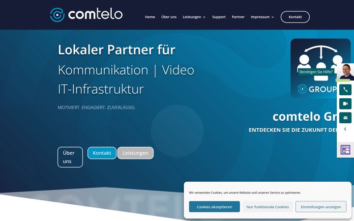 Screenshot of comtelo.de