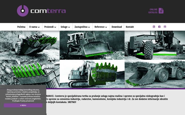 Screenshot of comterra.eu