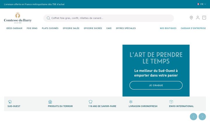 Screenshot of comtessedubarry.com