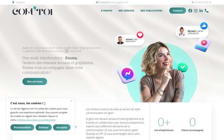 Screenshot of comtoiagence.fr