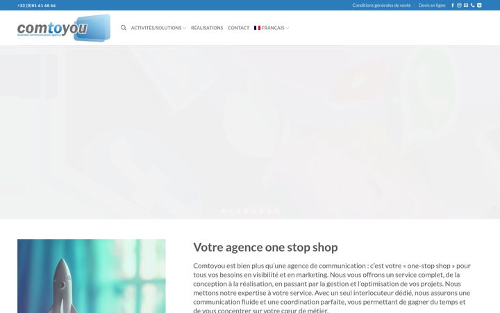 Screenshot of comtoyou.com