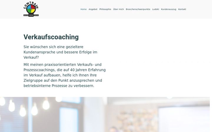 Screenshot of comtrain-nuernberg.de