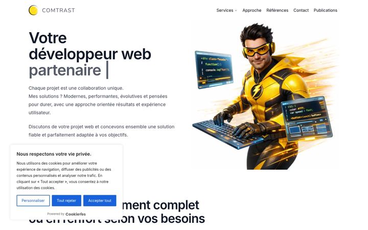 Screenshot van comtrast.io