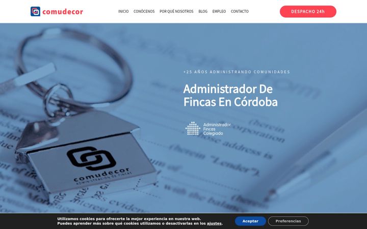 Screenshot of comudecor.com