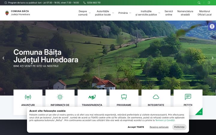 Screenshot van comunabaitahd.ro