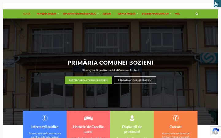 Screenshot van comunabozieni.ro