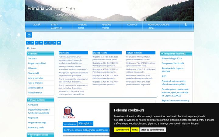 Screenshot van comunacata.ro