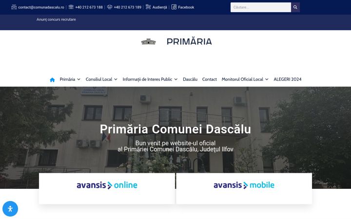 Screenshot of comunadascalu.ro