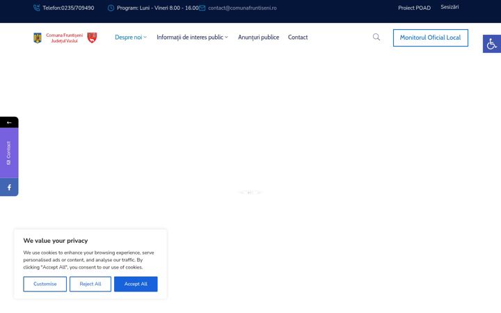 Screenshot van comunafruntiseni.ro