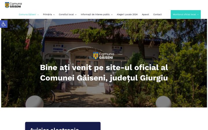 Screenshot van comunagaiseni.ro