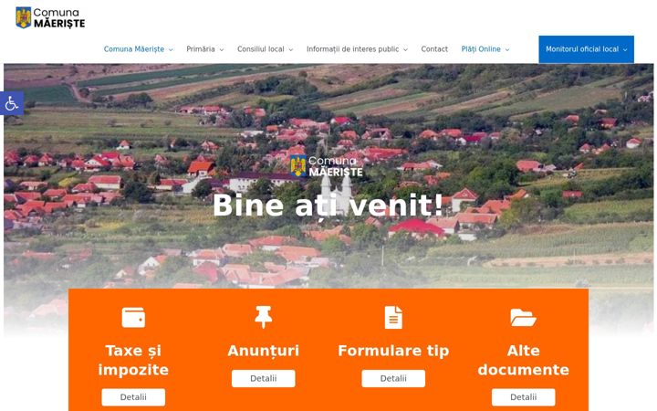 Capture d'écran de comunamaeriste.ro
