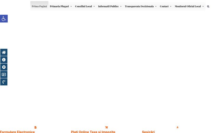 Screenshot of comunaplugari.ro