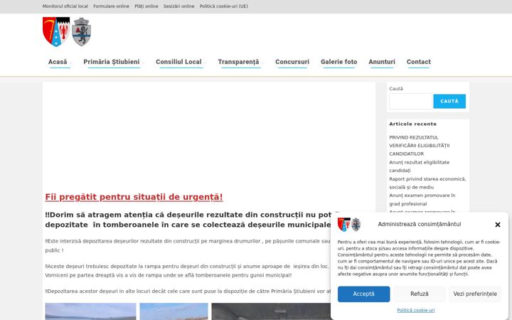 Screenshot van comunastiubieni.ro