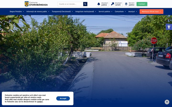 Screenshot van comunastorobaneasa.ro