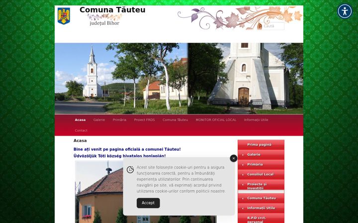 Screenshot van comunatauteu.ro