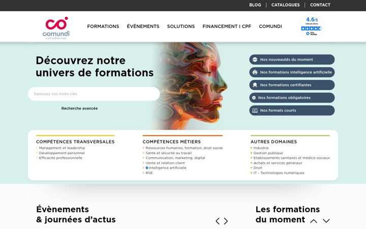 Screenshot of comundi.fr