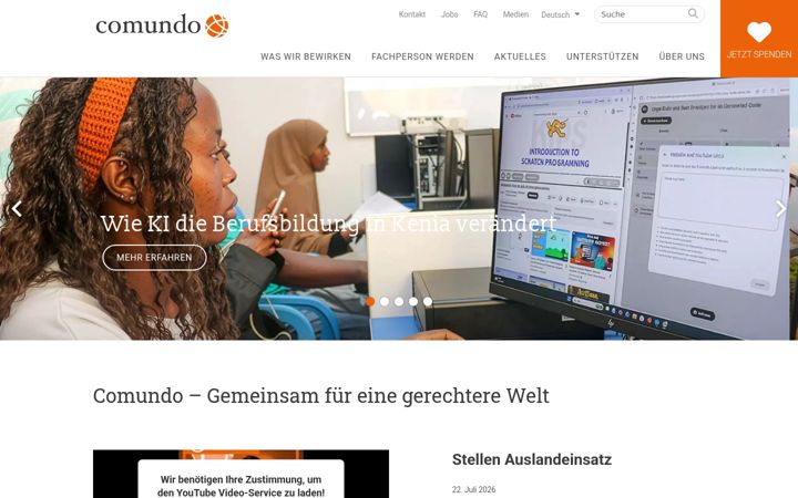 Screenshot of comundo.org