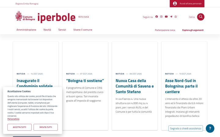 Screenshot of comune.bologna.it