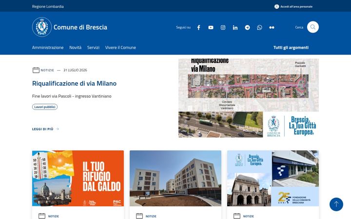 Screenshot ta' comune.brescia.it